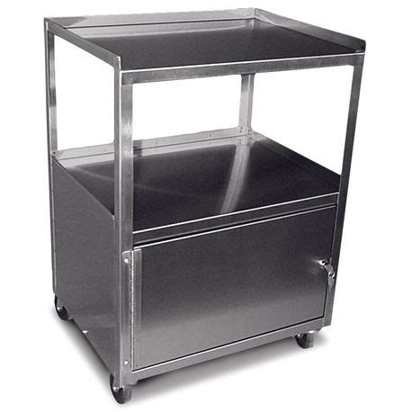 stainless steel utility cart with single locking cabinet|Rubbermaid 200 lb. Capacity Utility Cart with Locking Doors, Two .